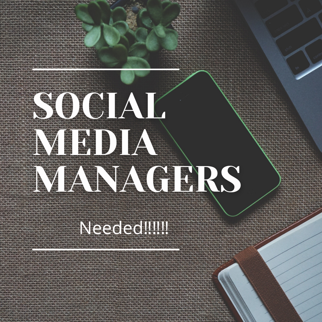 Social Media Managers Needed... Apply