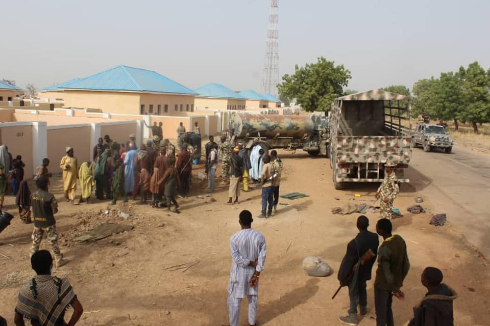 ISWAP Fighters and their families surrender to army in Borno
