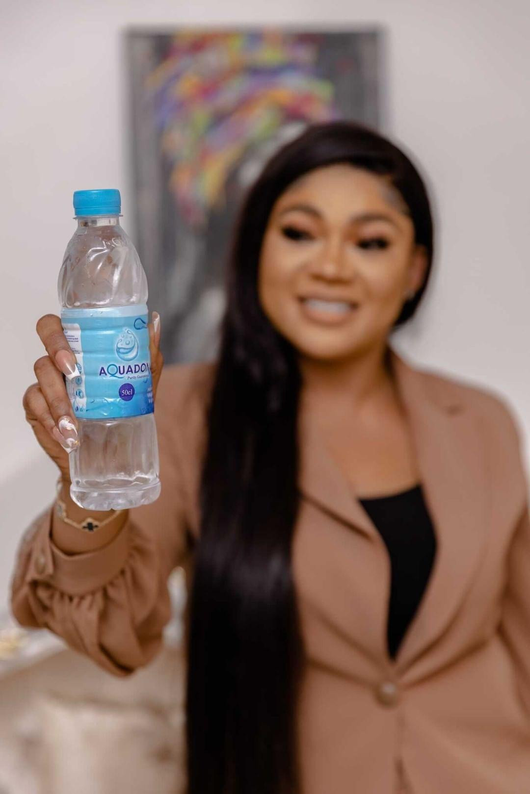 Nollywood Actress, Rechael Okonkwo a.k.a Nkoli Nwa Nsukka announced as brand ambassador for Aquadon Water
