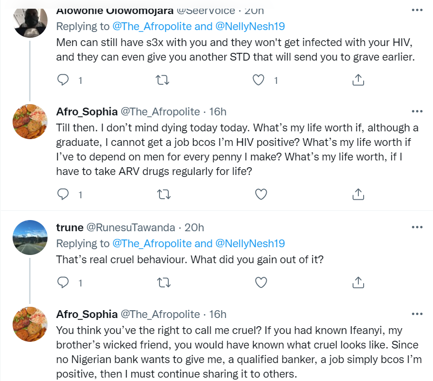 Nigerian lady reveals the number of people she has infected with HIV