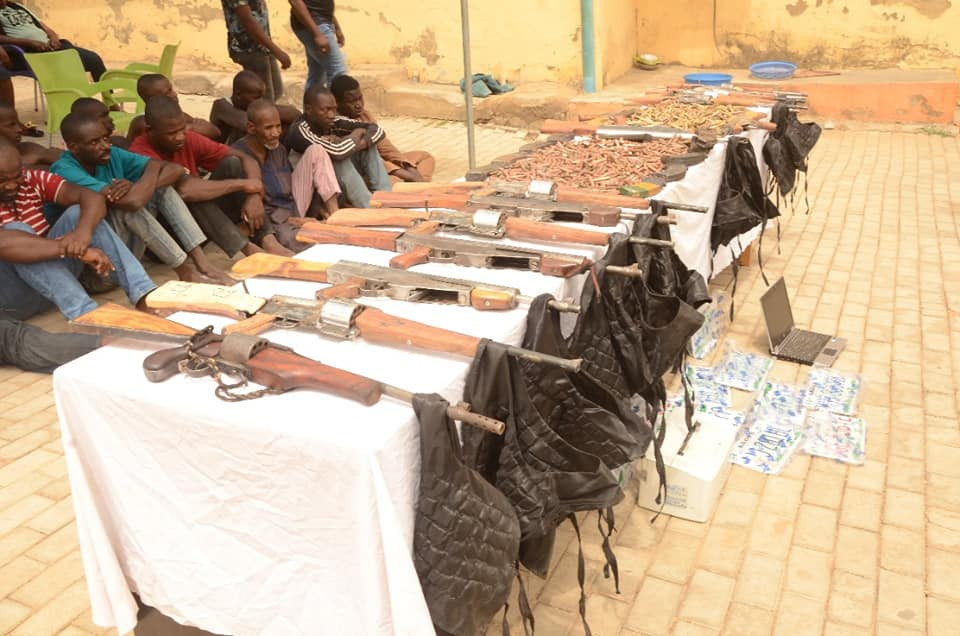 Police arrest female arms smuggler, notorious bandit leader, 28 other suspects for robbery, murder, kidnapping, rape and banditry 