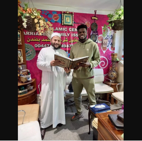 Arsenal and Ghanaian midfielder, Thomas Partey converts to Islam