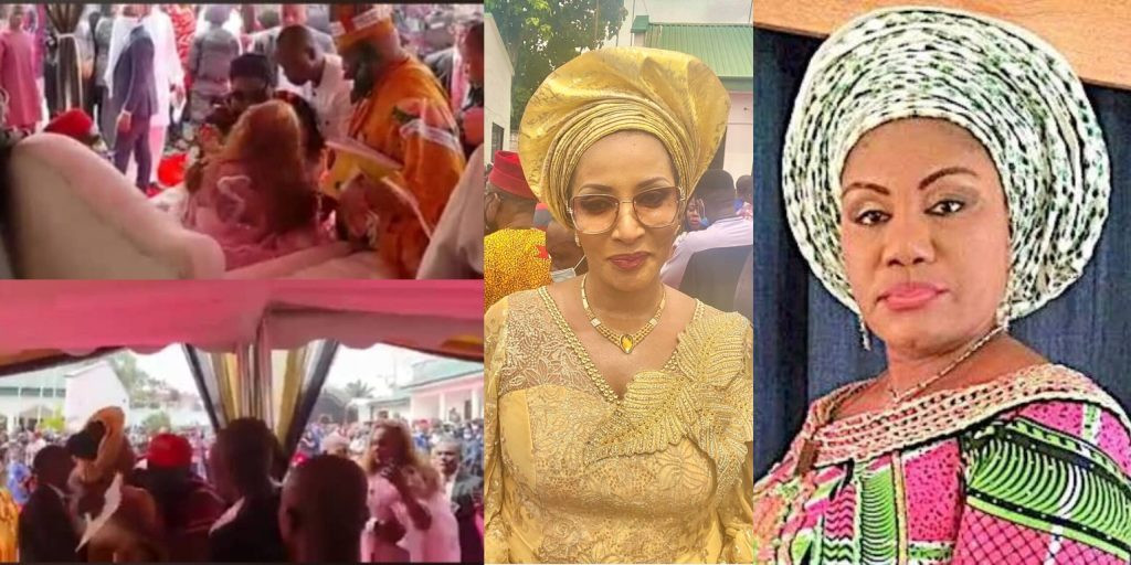 Former Anambra First Lady, Ebelechukwu Obiano spotted at the airport after her clash with Bianca Ojukwu (photo)